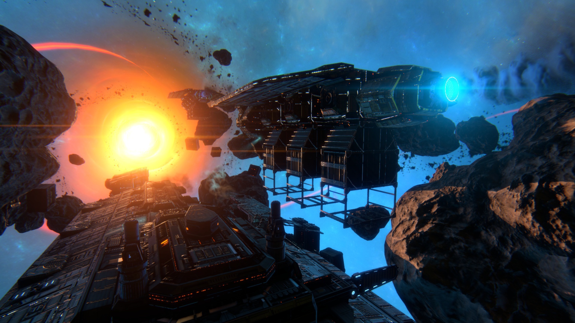 Star Conflict peut nous offrir de magnifique vue sur le syst&egrave;me solaire