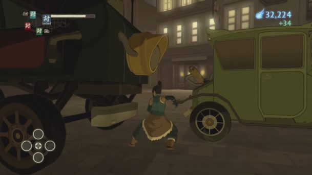 la-legende-de-korra Le jeu est joli et permet une destruction de certains éléments du décor.